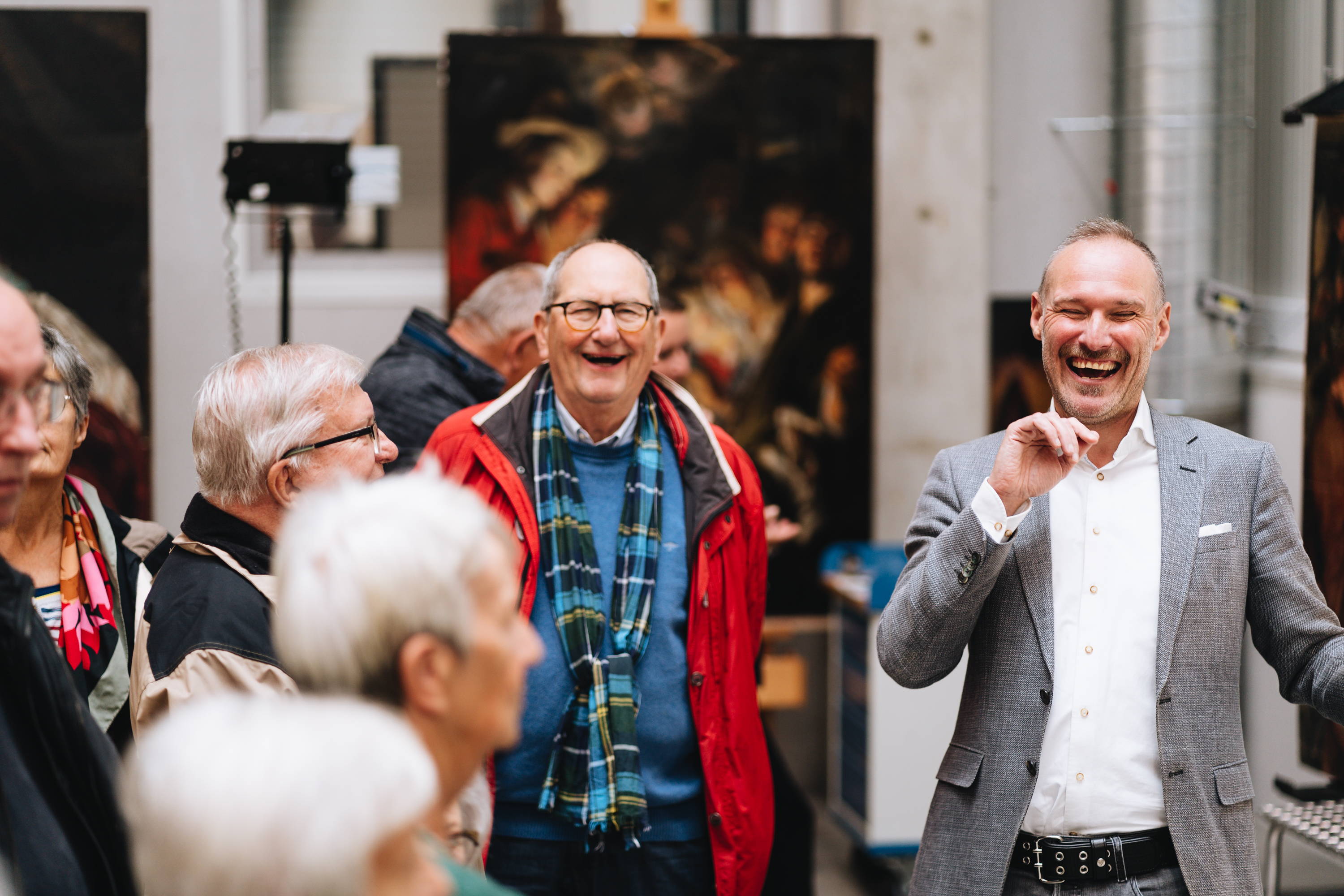 Vrienden van het KMSKA in het schilderijendepot