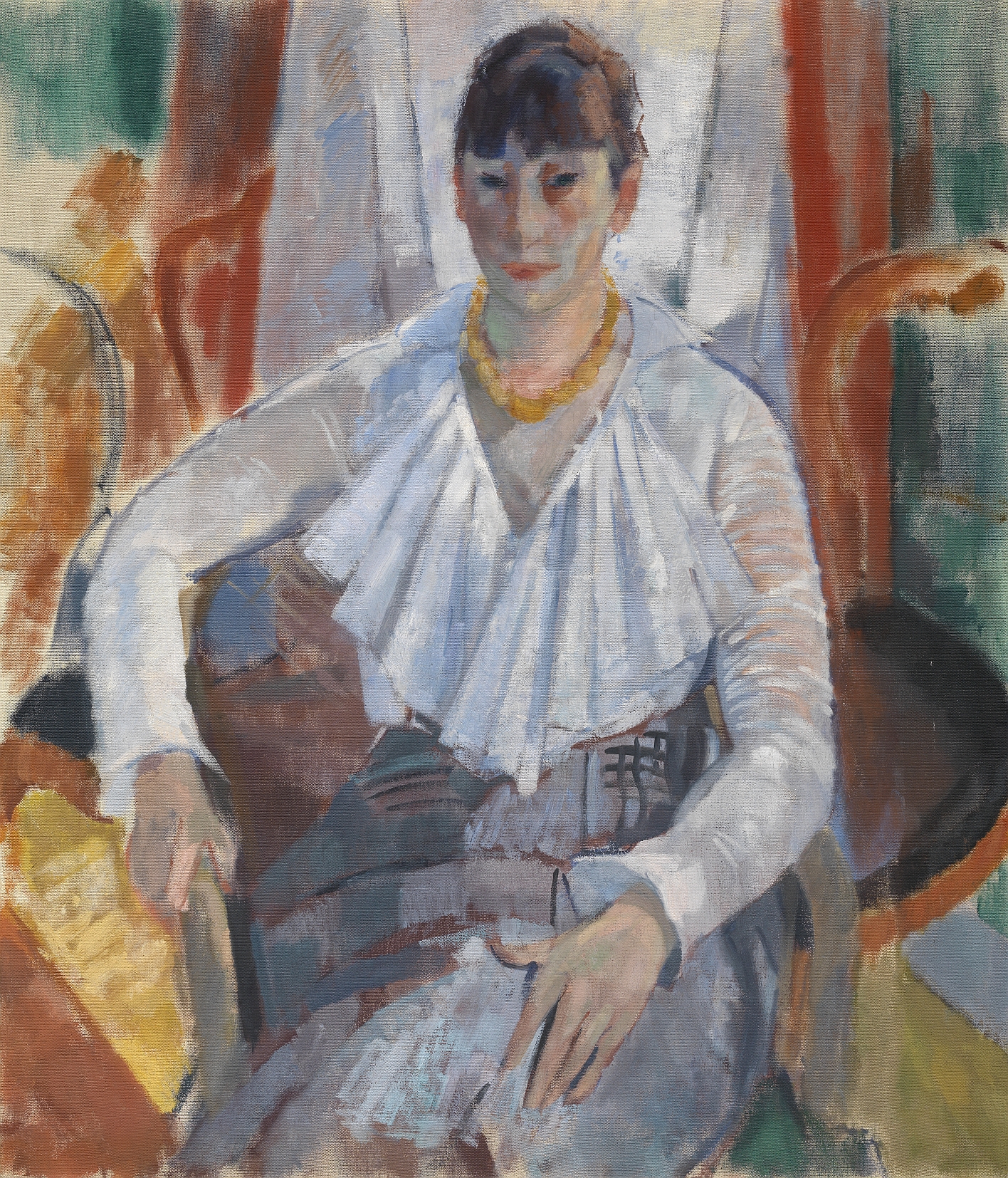 Vrouw in het wit, een schilderij van Rik Wouters