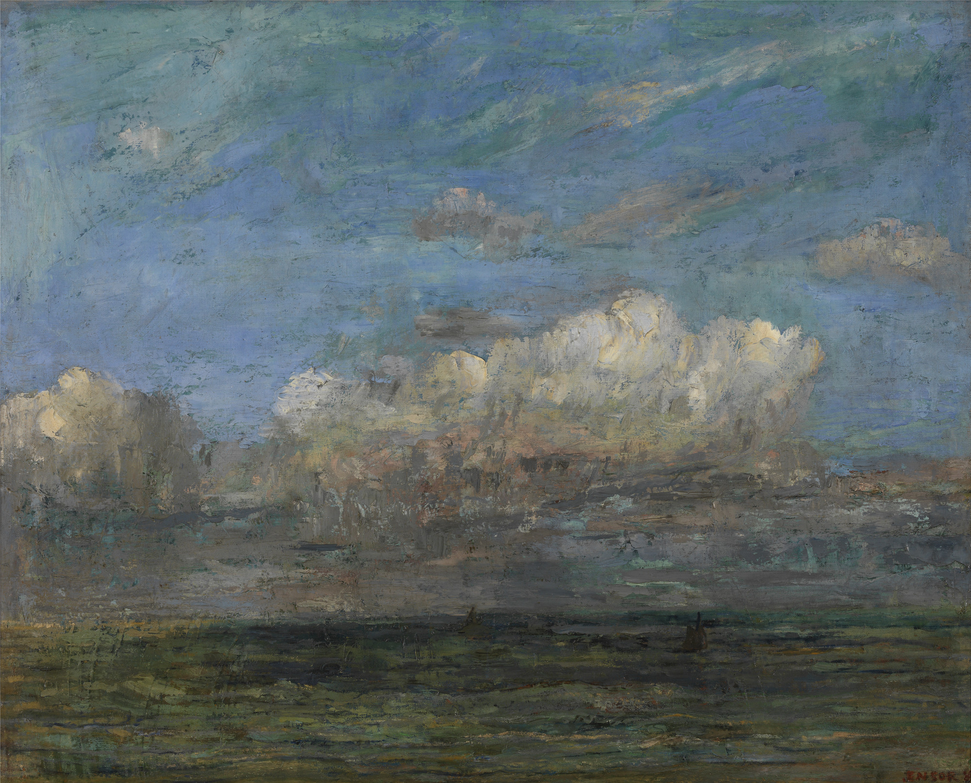 Schilderij De witte wolk van James Ensor