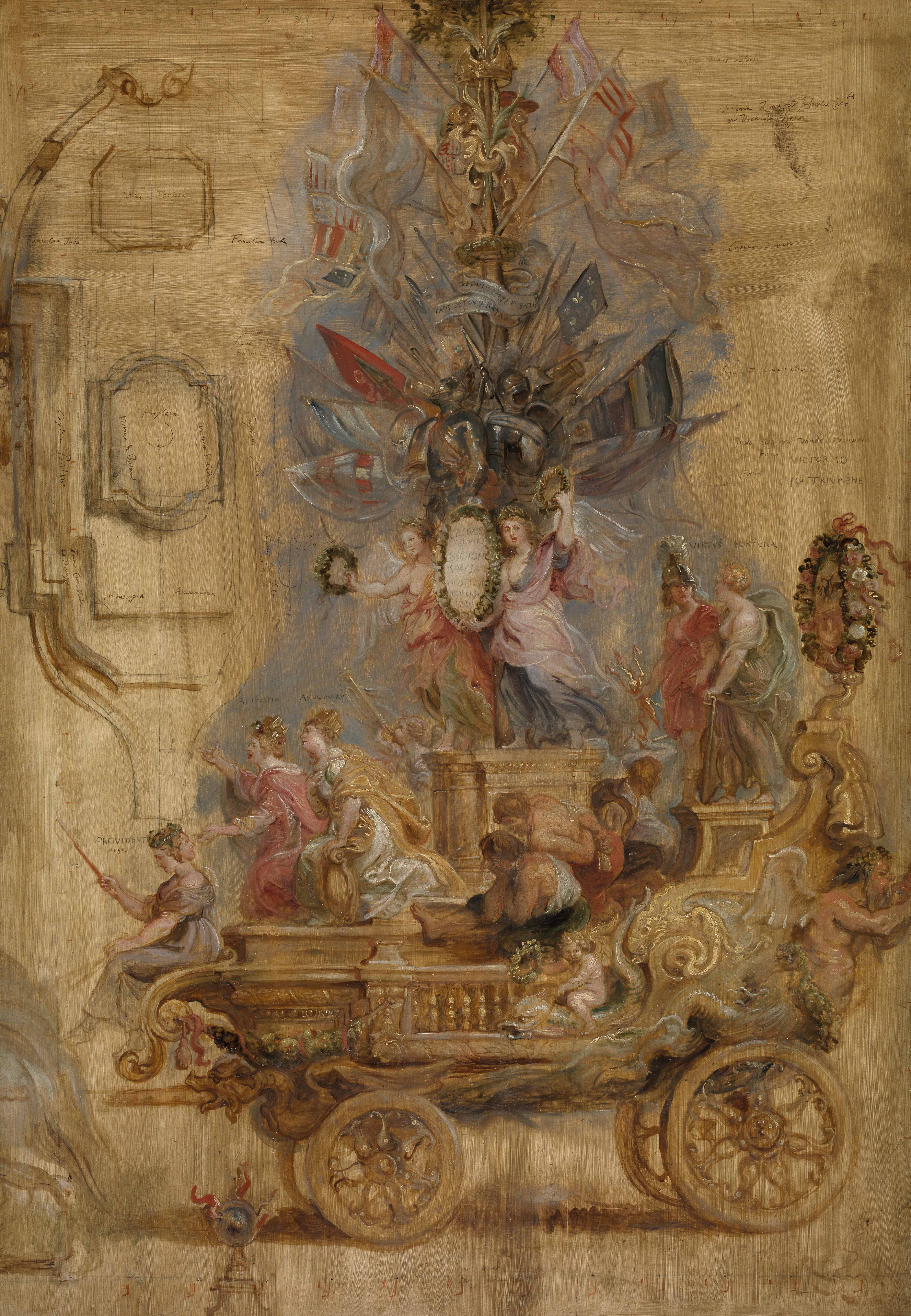 Zegewagen van Kallo, Peter Paul Rubens