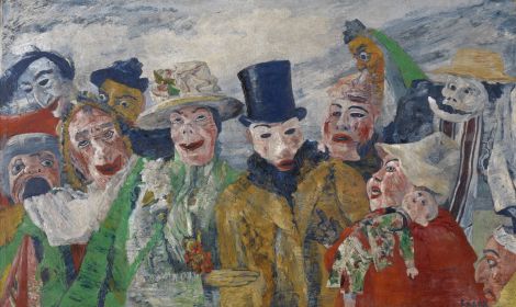 de-intrige-james-ensor-kmska.jpg Schilderij De intrige van James Ensor