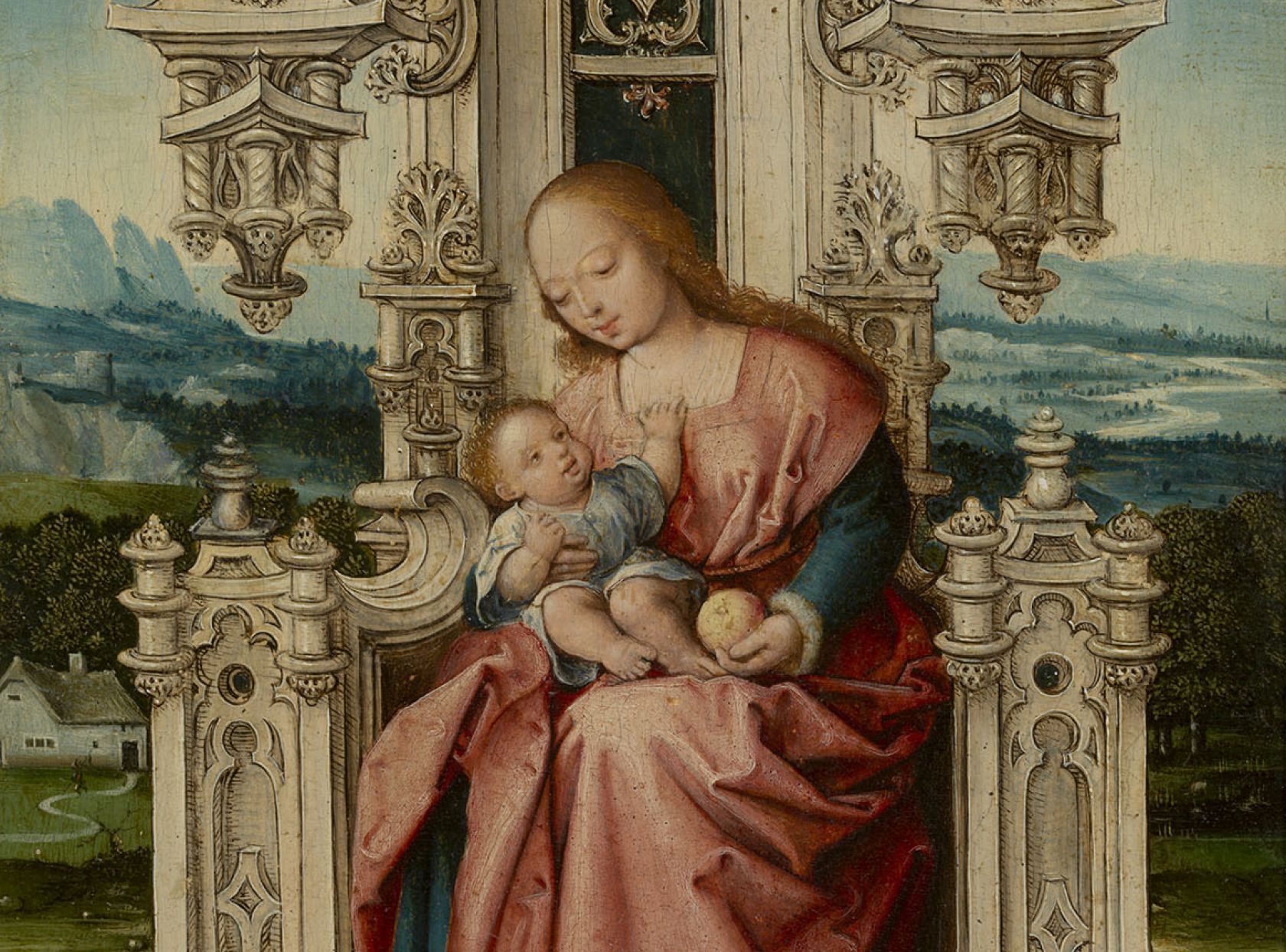 Schilderij Madonna  Jan Gossaert
